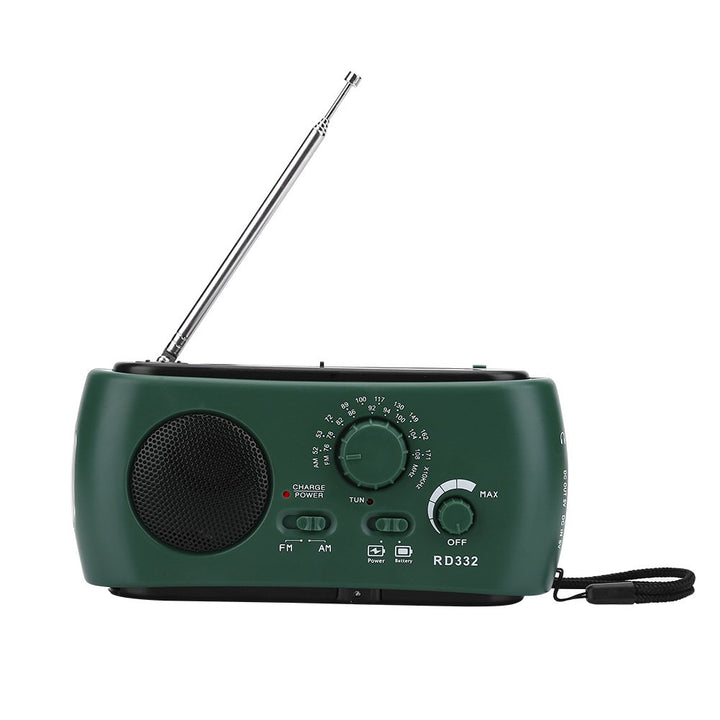 Grundig Tragbare Solar Radio - AM/FM Notfall Radio mit LED Taschenlampe, Notfall Ladegerät und Touch