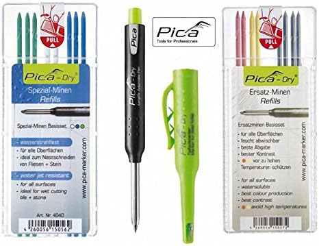 Pica-Dry Longlife Automatic Pen inkl. Ersatz- u. Spezialminen Basis-Set
