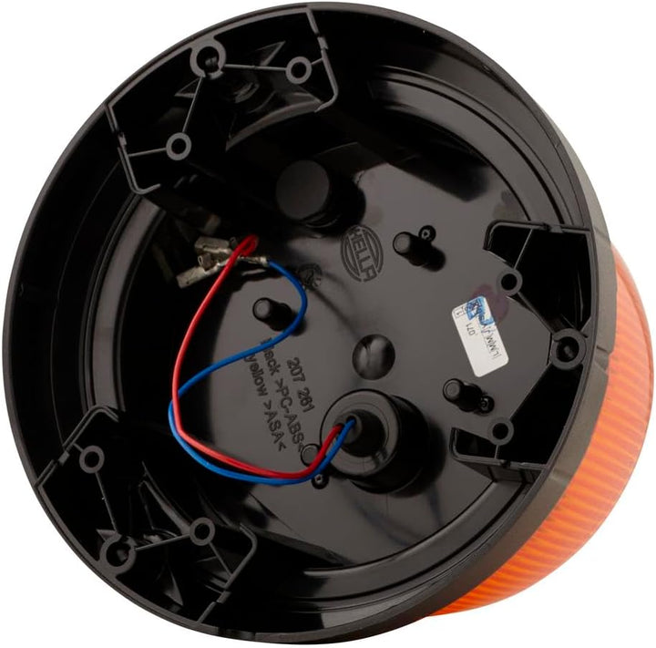 HELLA - LED-Blitz-Kennleuchte - RotaLED Compact - 12/24V - gelb - geschraubt - Kabel: 150mm - Stecke