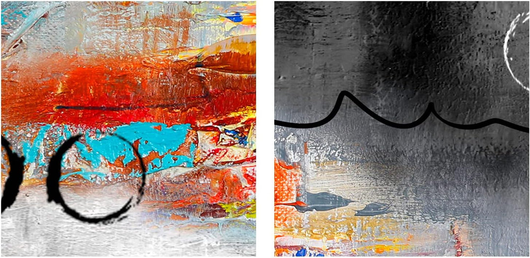 murando - Bilder Abstrakt 90x60 cm Leinwandbild 1 tlg Kunstdruck modern Wandbilder XXL Wanddekoratio