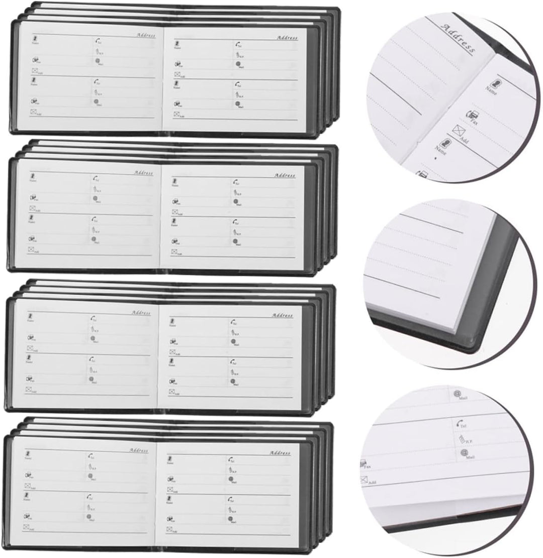 EXCEART 12 Stück Mini Telefonbuch Tragbarer Adress Organizer Kleines Adressbuch Für Geldbörse Tasche