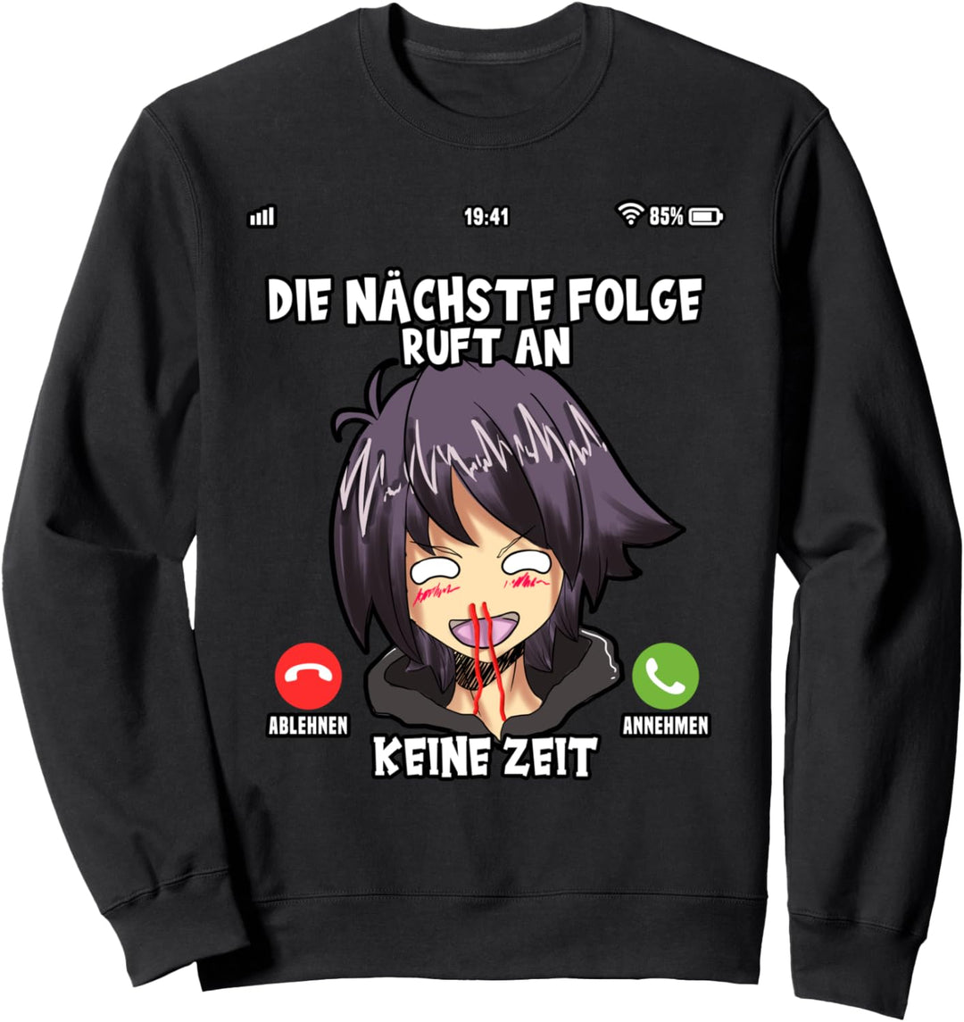 Anime Handy Anruf Die nächste Folge ruft Serie Film Otaku Sweatshirt