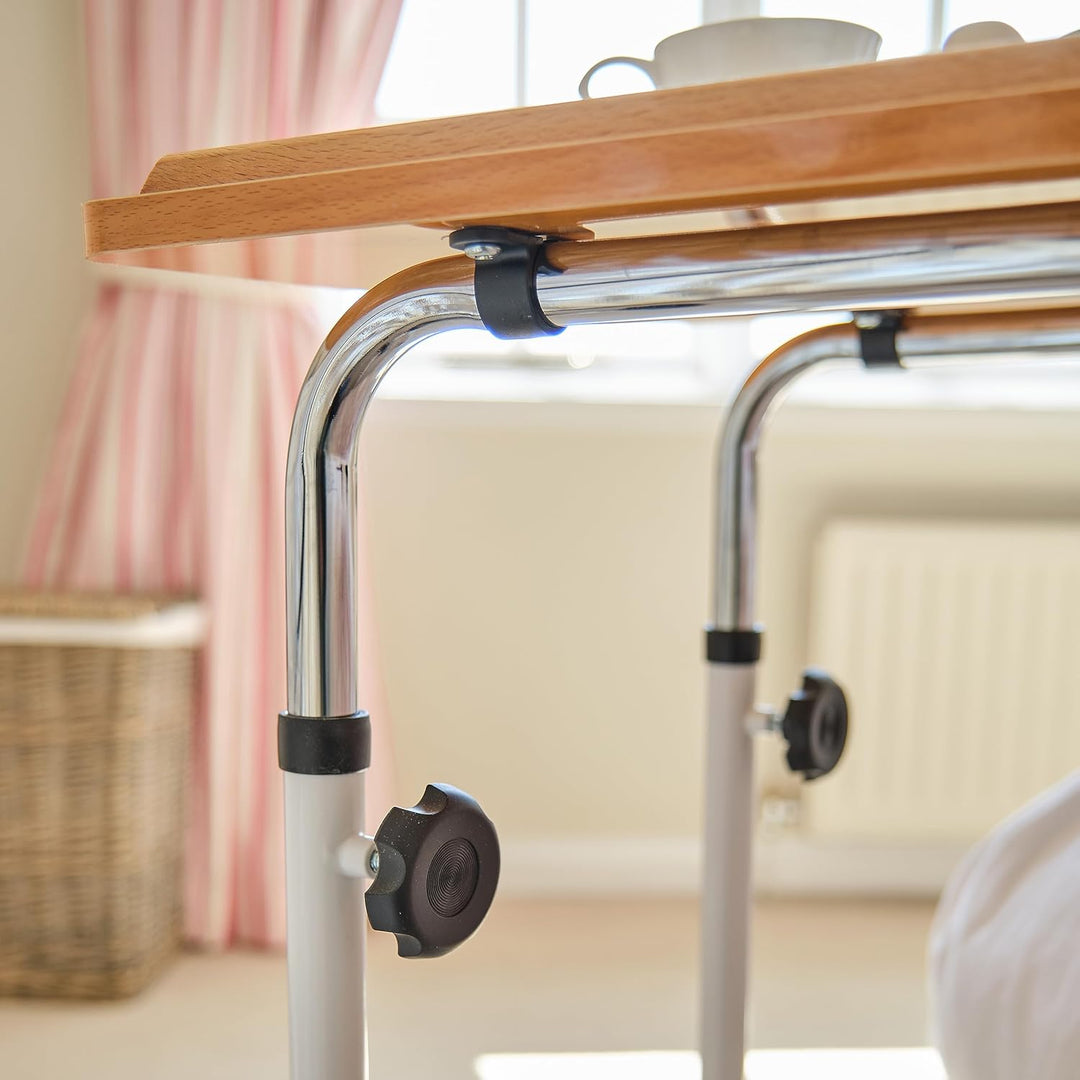 NRS Healthcare Bett- und Stuhltisch mit Rollen Einzeln, Einzeln