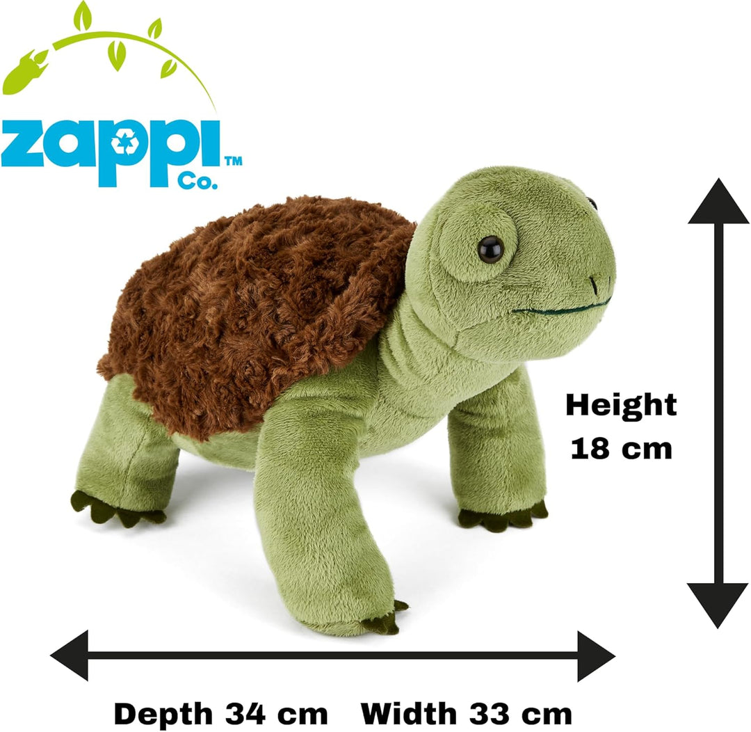 Zappi Co Weich gefülltes Kuscheltier für Kinder Schildkröte Plüschtier (34cm Länge) Safari-Tiere Kol