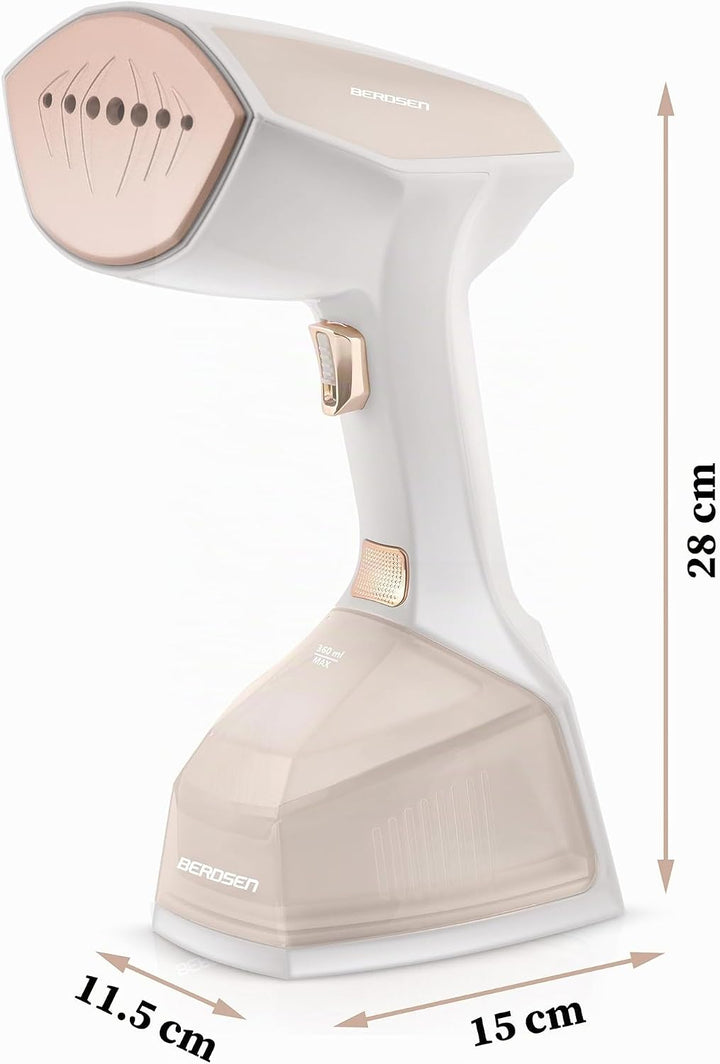 Berdsen Dampfglätter Steamer Dampfbügel Reise 2000 W Dampfsteuerung Dampfleistung 45 g/min LCD Set M