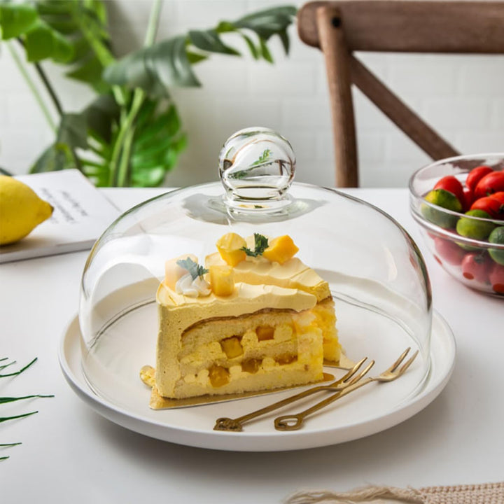Kuchen Glasglocke Glas Käseglocke Kuchenglocke Tortenplatte Haube Glaskuppel Torten Glashaube Käsepl