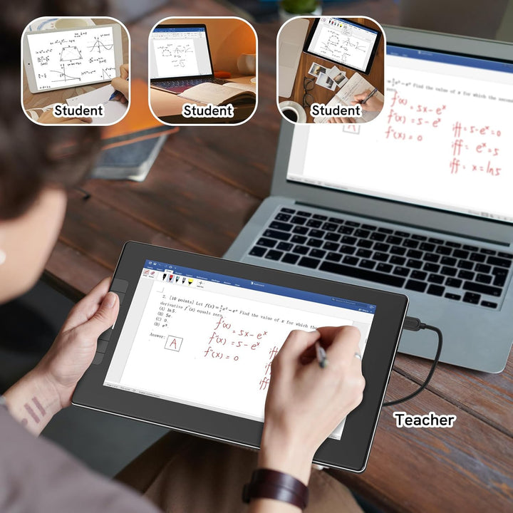 Grafiktablett mit Display • VEIKK VK1200 1,6 Zoll Zeichentablett mit Display • 6 Shortcut-Tasten und