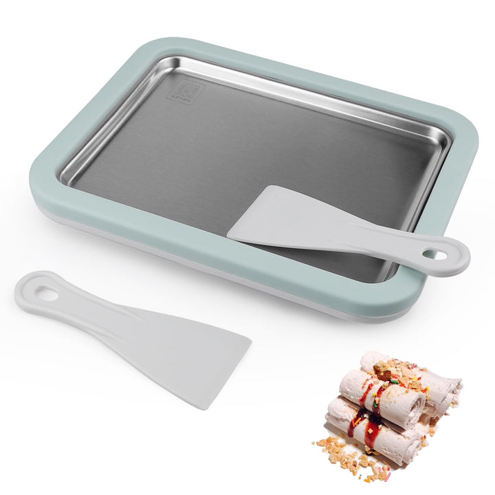 DBREAKS Eiscreme Roller Maker Pan, Eisplatte, Ice Cream Rolls Maker, Ice Rolls Maschine, Hausgemacht