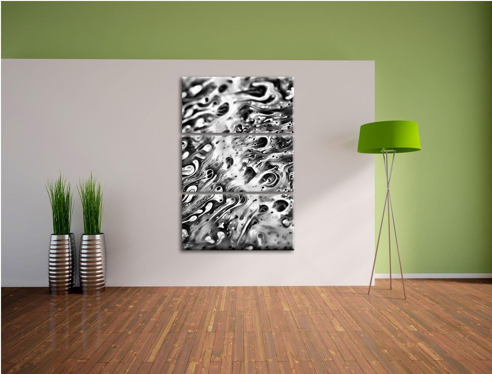 Pixxprint Monocrome, Bunte Farben 3-Teiler Leinwandbild 120x80 Bild auf Leinwand