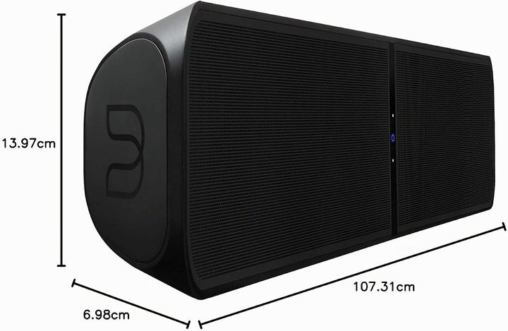 Bluesound Pulse SUB+ kabelloser Aktiv-Subwoofer - Schwarz Black, Black