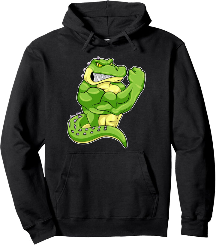 Krokodil Bodybuilder Bodybuilding Sport Pullover Hoodie