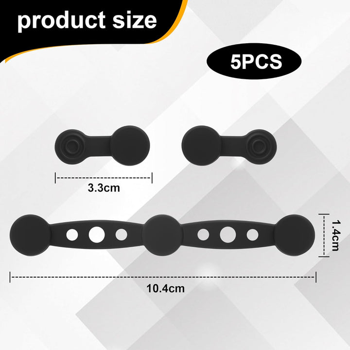 15 Stück Magnetische Befestigungsschnalle,Magnet Silikon Schnalle,Magnet Silikon Schna für Backpapie