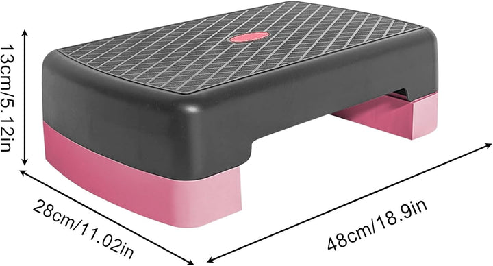 Fitness Stepper Für Zuhause, Aerobic Steppbrett 45 Cm, Grosse Hebeplattform Mit Rutschfestem, Spezie