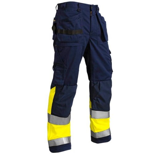 Blaklader 15291860 Hose mit hoher Sichtbarkeit, Marineblau/Gelb, grootte C148 C148 Navy Blue / Yello