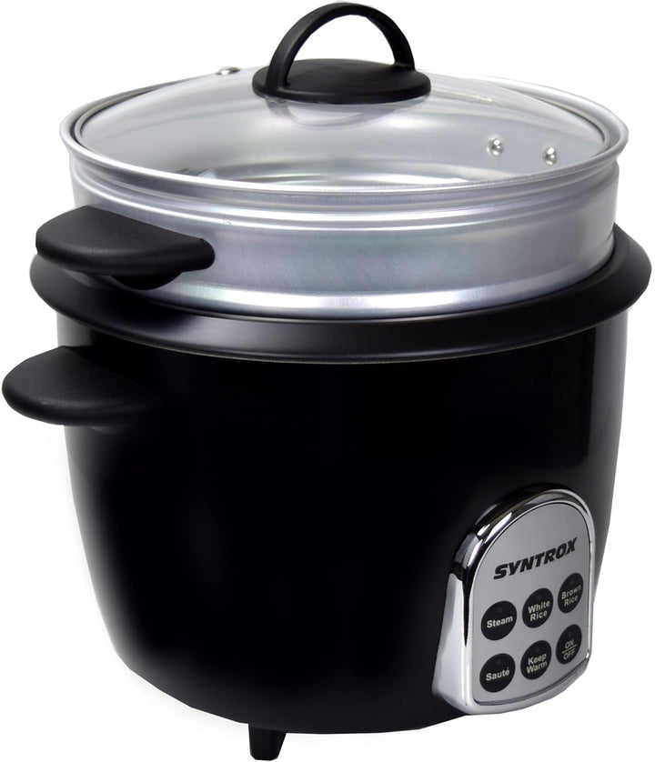 Syntrox Germany Slow Chef RC-700W Gourmet Multikocher Multifunktionskocher Reiskocher Dampfgarer mit