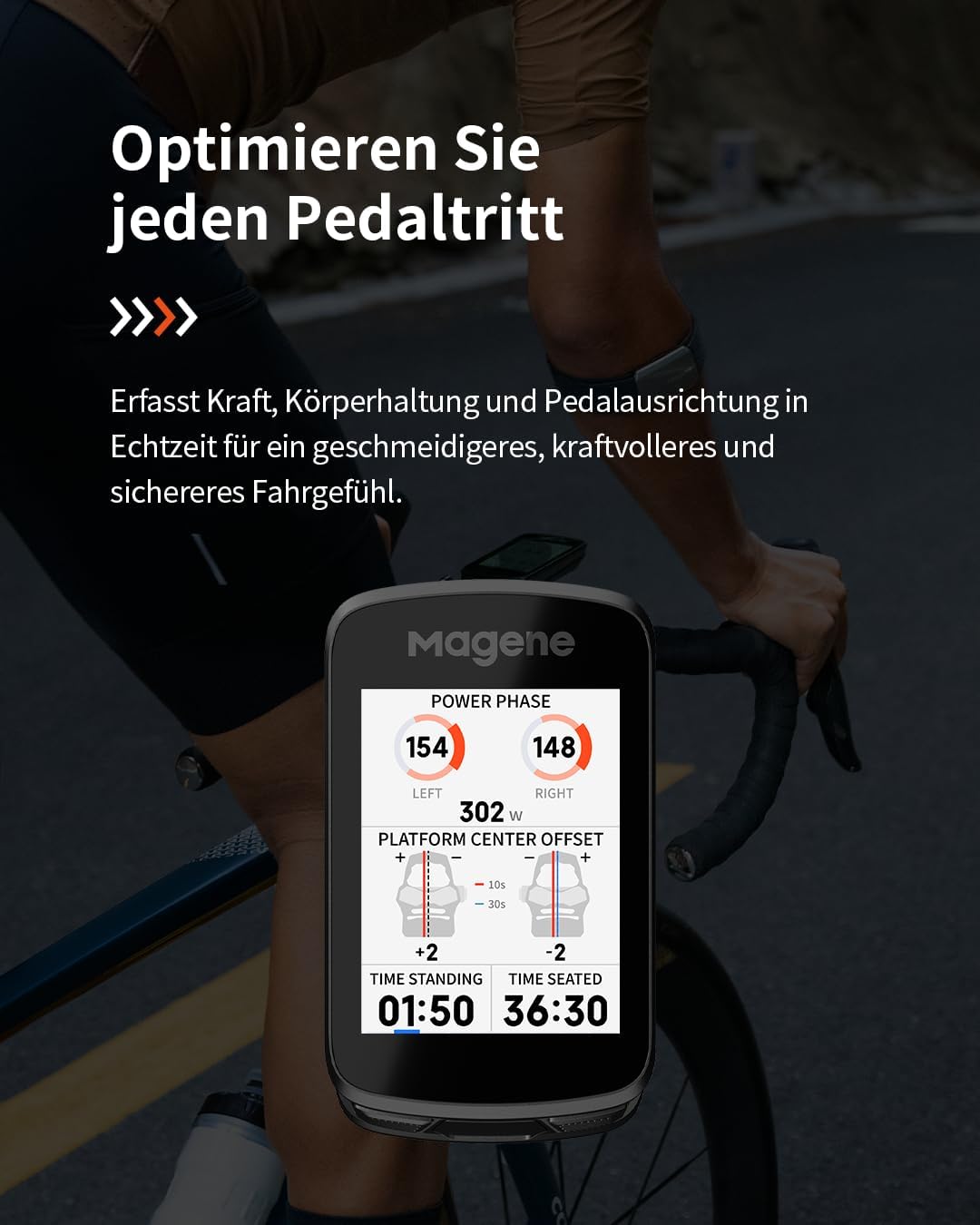 Magene C606 Pro GPS-Fahrradcomputer, Kartennavigation, Multi-Szenario ClimbPro, 2,8-Zoll-Farb-Touchs
