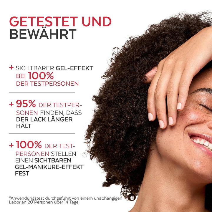 PODERM Top Coat Gel Effekt Nagelhärter | Swiss Lab - 8ML | Ultra-Glänzendes Finish &amp; Langanhaltender