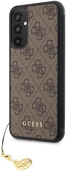 Guess GUHCSA34GF4GBR Hülle für A34 5G A346 braun hardcase 4G Charms Collection