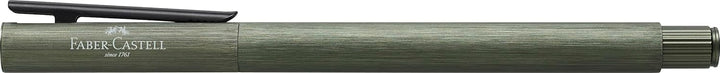 Faber-Castell 146150 - Füller Neo Slim Aluminium, Federbreite M, olivgrün Federbreite M olivgrün, Fe