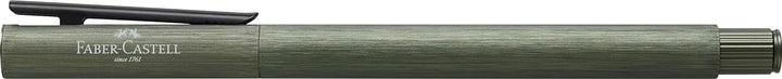 Faber-Castell 146150 - Füller Neo Slim Aluminium, Federbreite M, olivgrün Federbreite M olivgrün, Fe