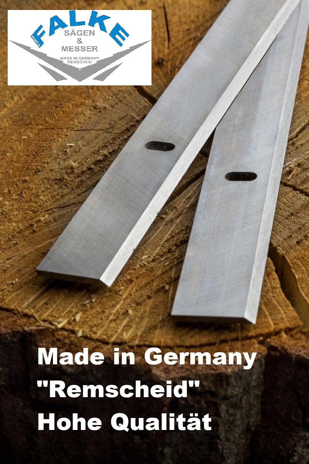 GÜDE GADH 200 Abrich Dickenhobel (2 Stück HSS Hobelmesser)