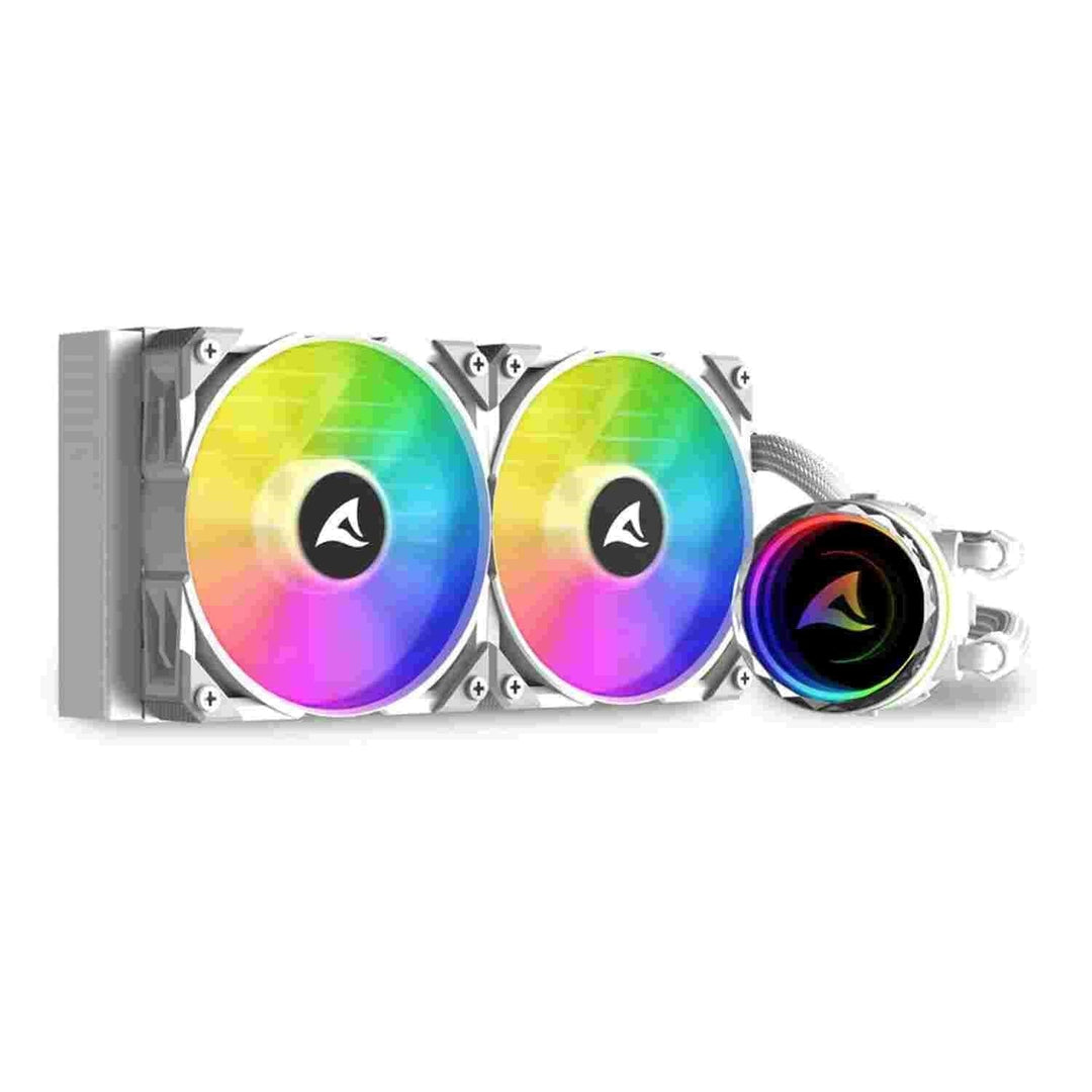 Sharkoon S80 RGB, AIO Wasserkühlung weiss, Typ 240