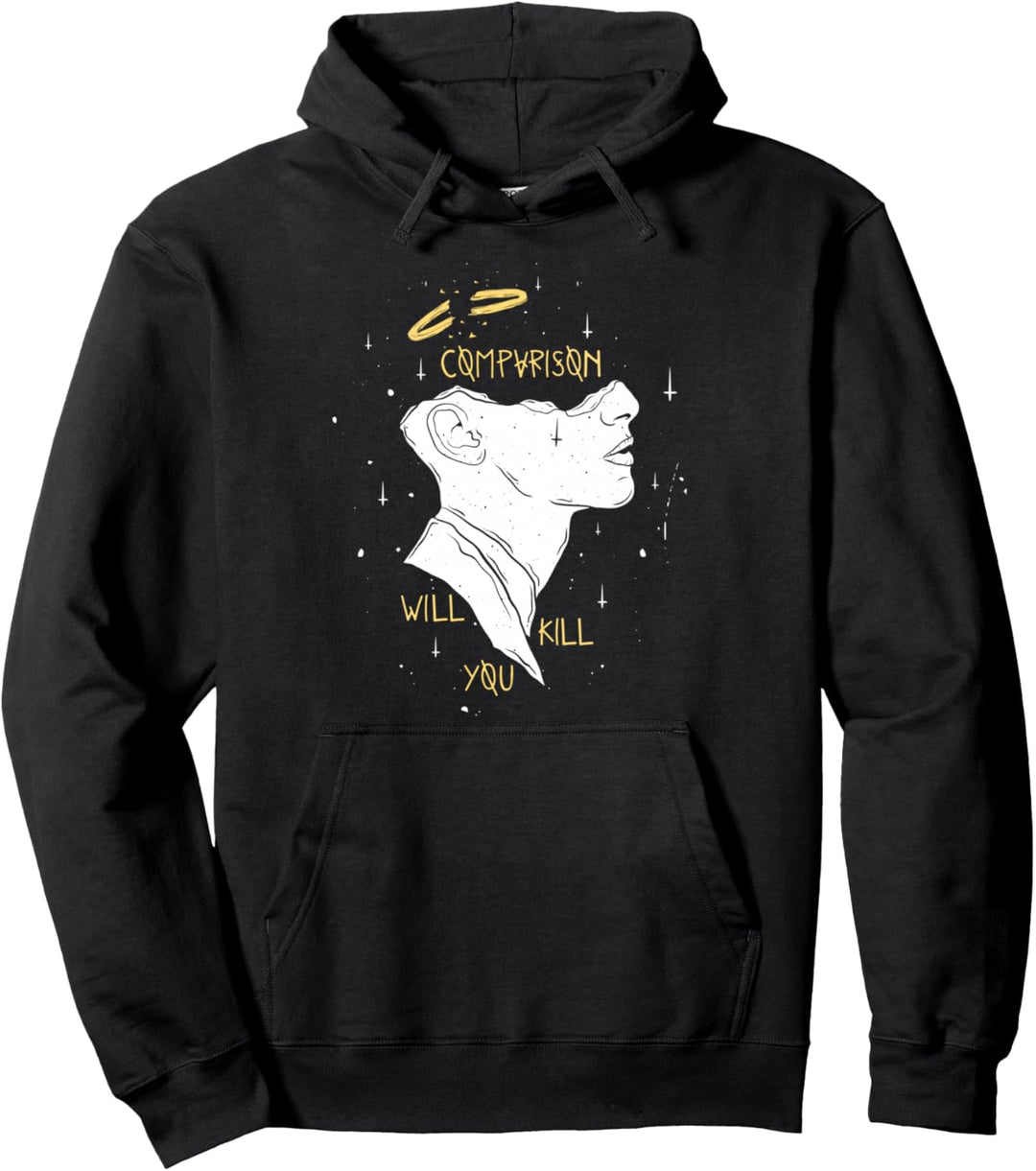 Comparison - Sad Aesthetic Edgy Streetwear Pullover Hoodie