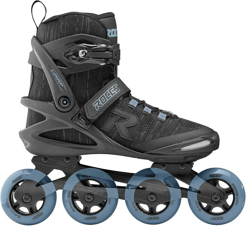 Roces Unisex – Erwachsene Warp Thread Tif Inline Skate 42 black-airblue, 42 black-airblue