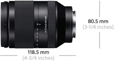 Sony FE 24-240 mm f/3.5-6.3 OSS | Vollformat, Weitwinkel, Zoom Objektiv (SEL24240) Single, Single