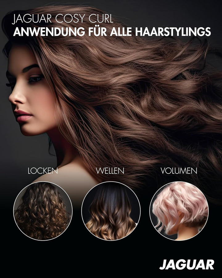 JAGUAR Lockenstab COSY CURL | Ovaler Heizstab mit individueller Temperatureinstellung und LED-Displa
