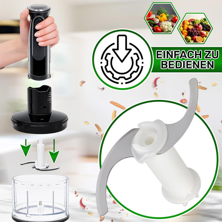 Messer Stabmixer mit Zerkleinerer für Behälter СА 500ml mit Originalcode 67050141 AS00004185 für Bra
