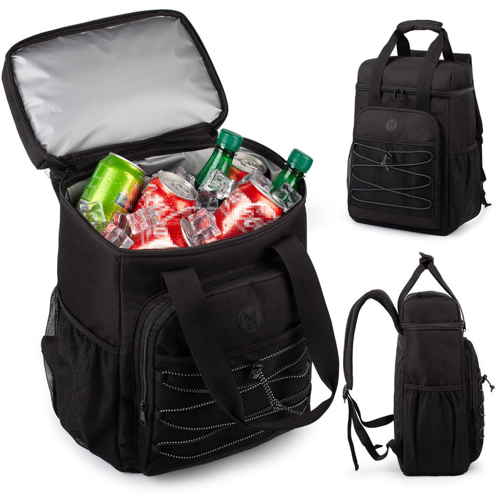 Kühlrucksack mit gepolstertem Tragegriff, Leichter und isolierter Rucksack, auslaufsicher, grosse Ka