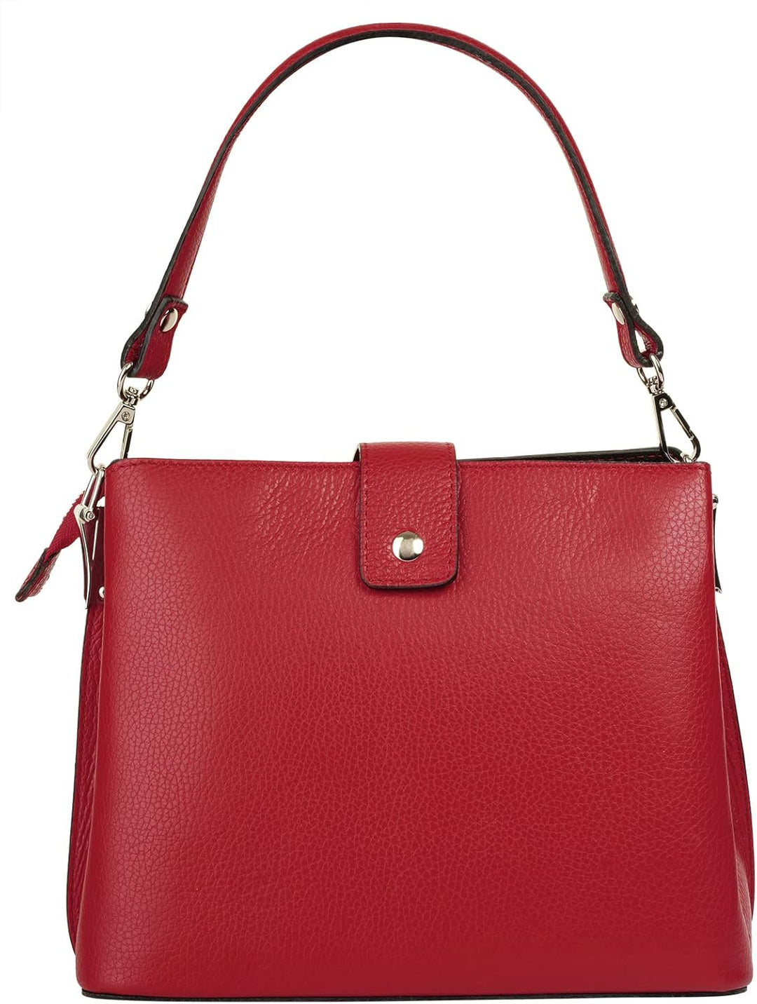 Handtasche Echt Leder Damen Made in Italy, Tragetasche, Umhängetasche, Abendtasche aus Leder 021791