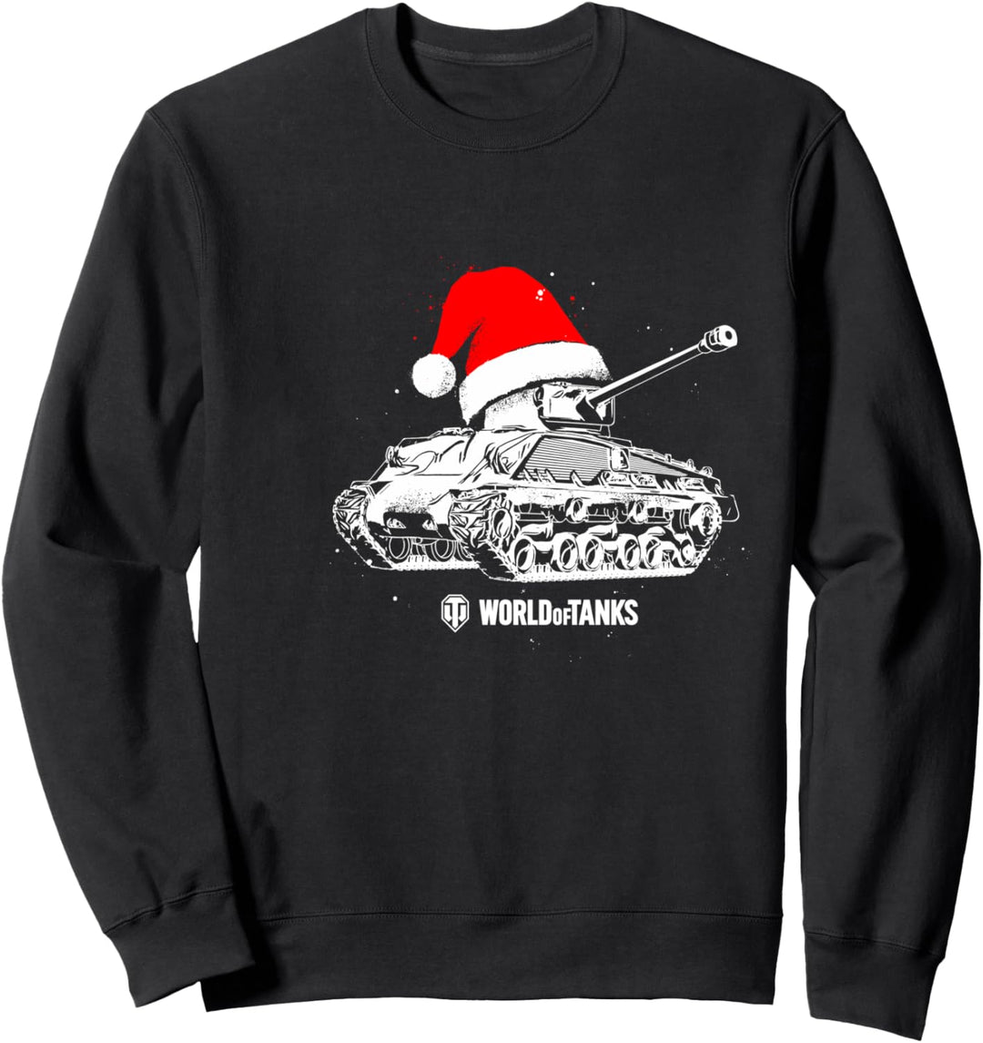 World of Tanks M4A3E8 Sherman mit Weihnachtsmütze Sweatshirt