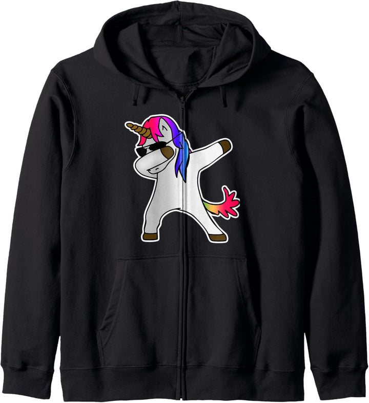 Süsses tupfendes Einhorn für Jungen und Mädchen - Tupfendes Kapuzenjacke