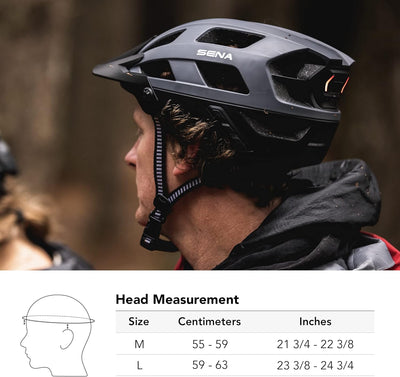 Sena Adult M1 Mountainbike Helm, Mattgrau, L