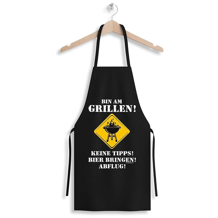 TIMBER TASTE® Grillschürze Männer + 5 BBQ Gewürze Geschenkset - BBQ Schürze & Grill Schürze Gewürze