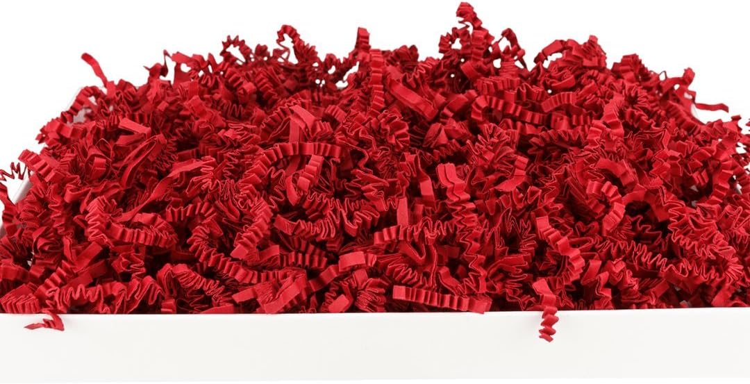 SizzlePak 024, Deep Red, Dunkelrotes Füllmaterial und Polsterpapier zum Füllen, Polstern, Ausstopfen