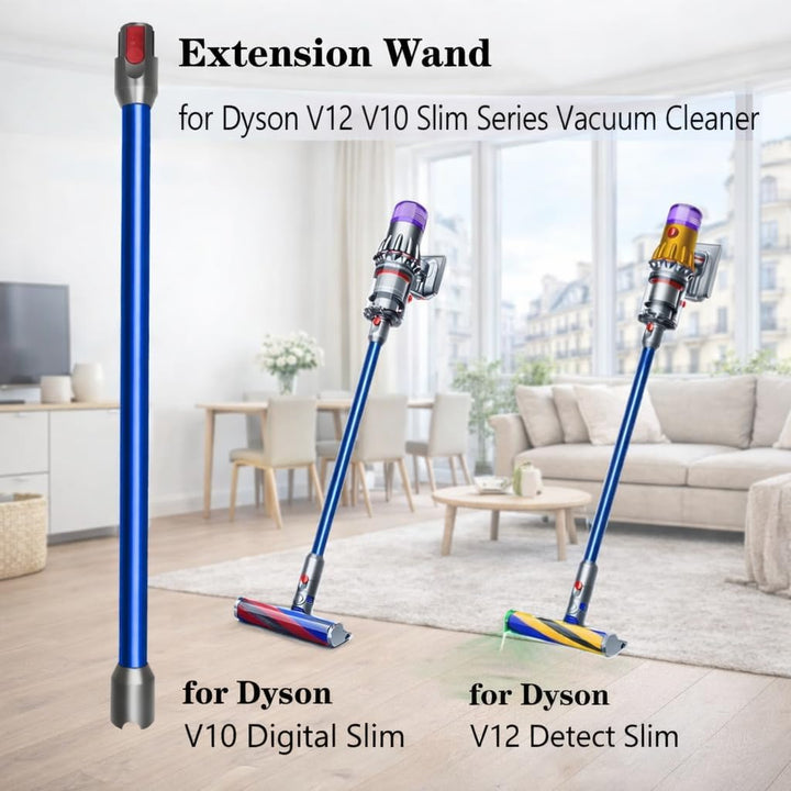 Verlängerungsrohr für Dyson V12 Detect Slim / V10 Digital Slim Stabstaubsauger, 74cm/29in Aluminium