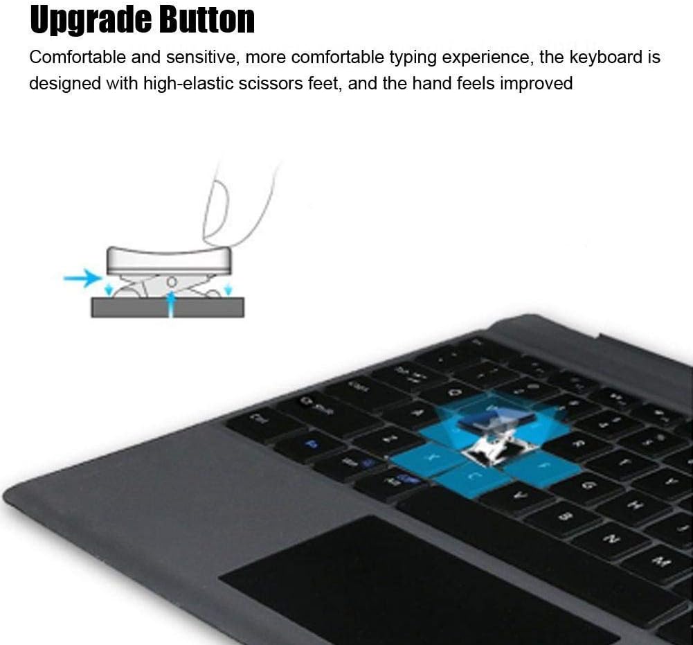 Bluetooth-Tastatur für Microsoft, drahtlose Bluetooth-Tastatur mit magnetischer Absorption, mit Touc