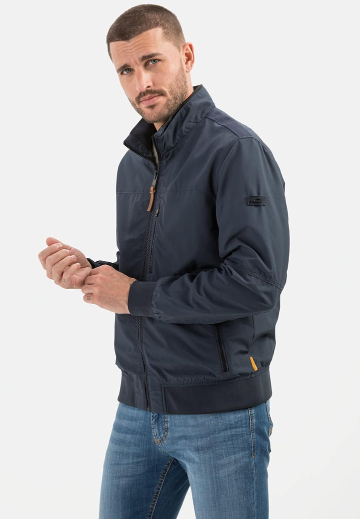 camel active Herren Blouson aus recyceltem Polyester 25 Dunkelblau, 25 Dunkelblau