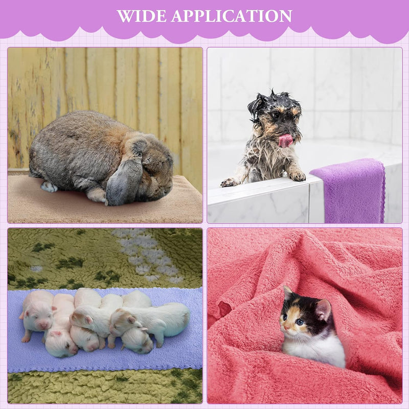 10 Stück Meerschweinchen Decken Fleece Haustier Decken Weiche Meerschweinchen Käfig Einlagen Haustie