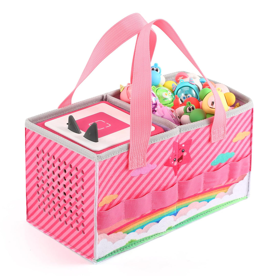 Tragetasche für Toniebox Starter Set und Tonies Figur, Schutzhüllen-Organizer mit viel Platz für Zub