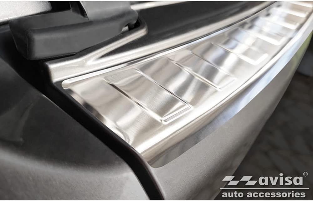 Avisa Edelstahl Heckstossstangenschutz kompatibel mit Mitsubishi Outlander II 2006-2012 / Peugeot 40