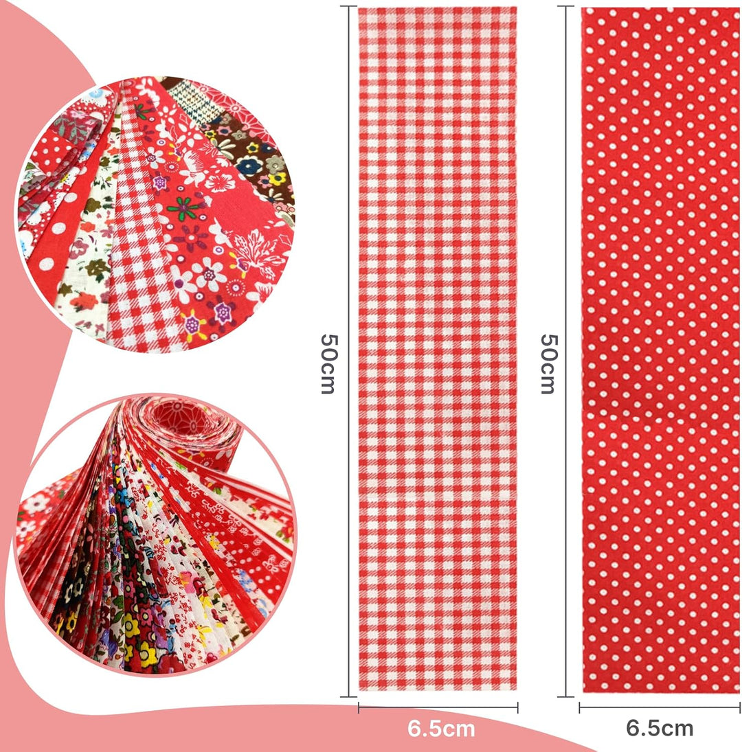 Stoffstreifen für Quilten, Nähen, 6,6 cm, vorgeschnittene Baumwolle, Blumenmuster, Stoffstreifen, Bü