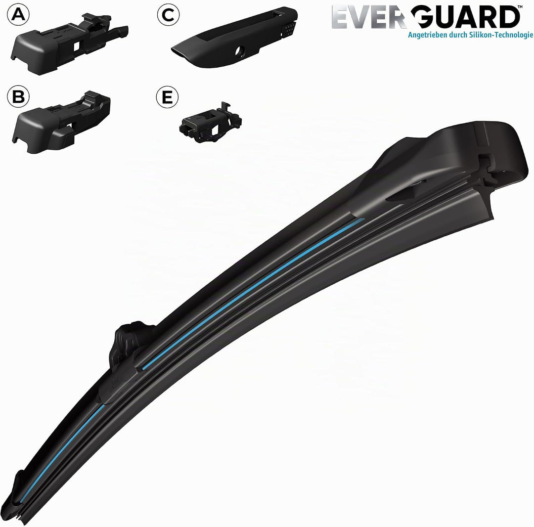 VALEO EVERGUARD - Premium - VSF60 - Silikon-Wischerblatt - 566011 - Länge: 600mm - Vorne (Beinhaltet