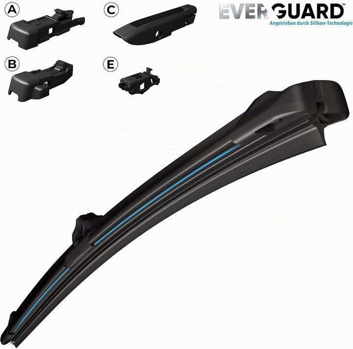 VALEO EVERGUARD - Premium - VSF60 - Silikon-Wischerblatt - 566011 - Länge: 600mm - Vorne (Beinhaltet