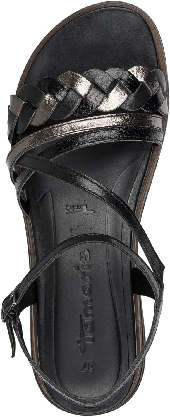 Tamaris Damen Sandalette 1-1-28250-20 36 EU Black Comb, 36 EU Black Comb