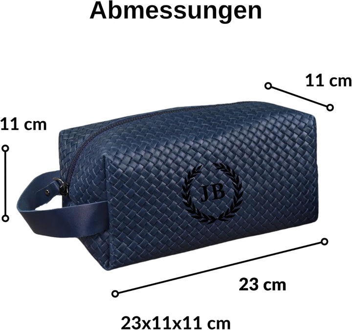 Blade Kulturbeutel Herren aus hochwertigem Leder handgefertigte Kulturtasche Leder Dopp Kit für Dame