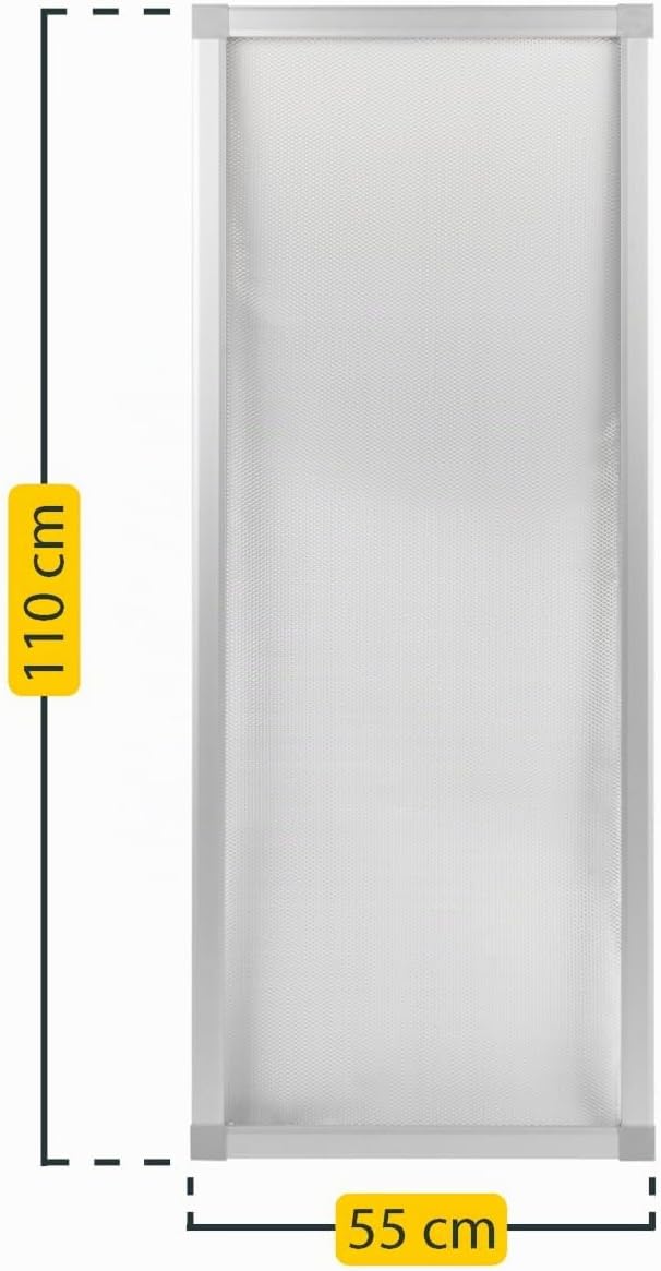 Schellenberg 50364 Lichtschachtabdeckung mit Alu-Rahmen Sauberer Lichtschacht 55 x 110 cm Aluminium-